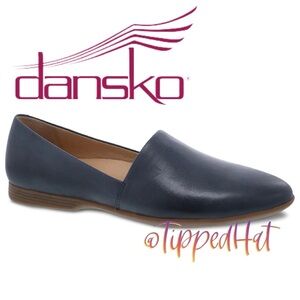 NWOB $130 Dansko Larissa Milled Navy Comfort Shoes